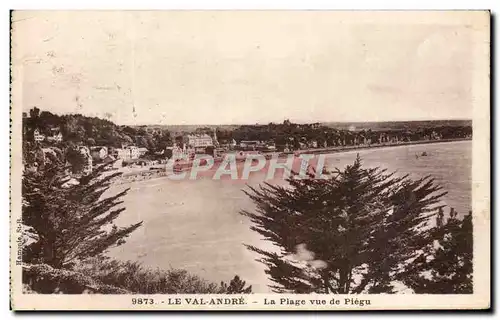 Ansichtskarte AK Le Val andre La Plage Vue De Piegu