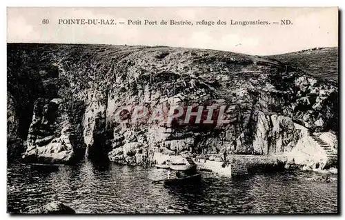 Ansichtskarte AK Pointe Du Raz Petit Port De Bestree Refuge Des Langoustiers Langouste