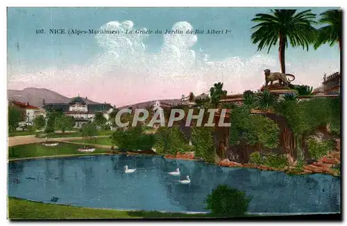 Cartes postales Nice La Grotte du Jardin du Roi Albert 1er