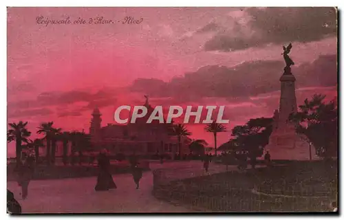 Cartes postales Nice Crepuscule cote d&#39Arur Nice