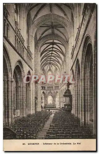 Cartes postales Quimper Interieur de la Cathedrale