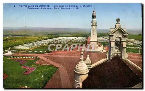 Cartes postales Notre Dame De Lorette Vue Prise du Dome de la Chapelle