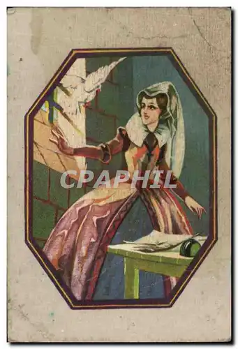 Chromo Bledine La Colombe De Marie Stuart