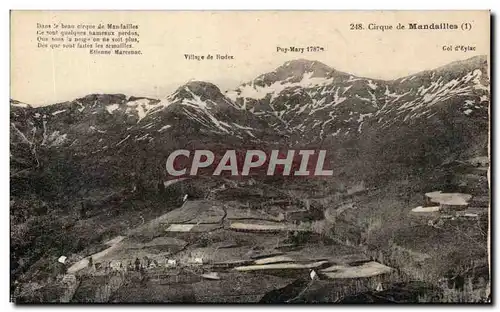 Cartes postales Cirque de Mandailles Puy