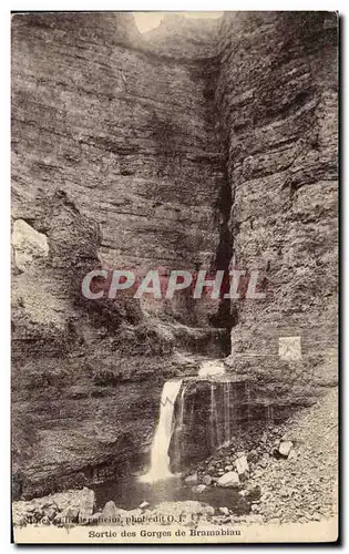 Cartes postales Gorges Sortie des gorges de Bramabiau