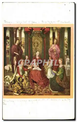 Cartes postales Bruges Hopital St Jean Hans Memling