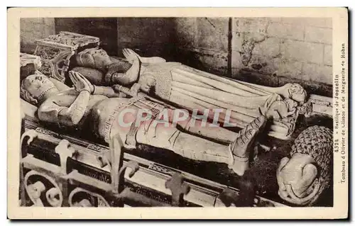 Cartes postales Basilique de Josselin Tombeau d'Olivier de Clisson et de Marguerite de Rohan