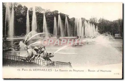 Ansichtskarte AK Parc De Versailles Le Bassin De Neptune