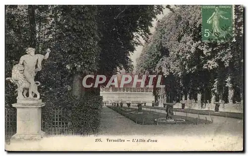 Cartes postales Versailles L&#39Allee D&#39Eau