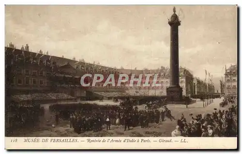 Cartes postales Musee De Versailles Rentree De L&#39Armee D&#39Italie A Paris Giraud