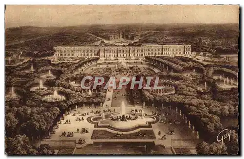 Cartes postales Versailles Et Ses Merveilles Vue Generale Sur Le Parc Et Le Chateau