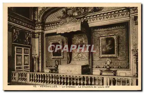 Cartes postales Versailles Le Chateau La Chambre De Louis XIV