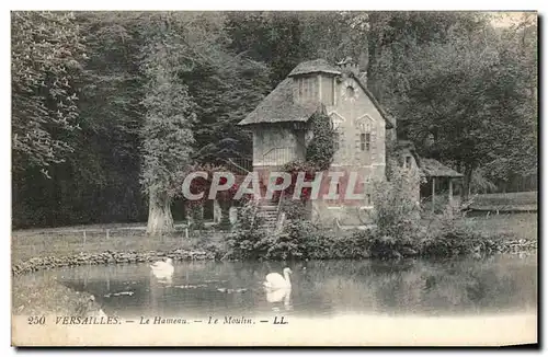 Cartes postales Versailles Le Hameau Le Moulin Cygnes