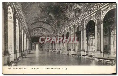 Cartes postales Versailles Le Palais Galerie Des Glaces