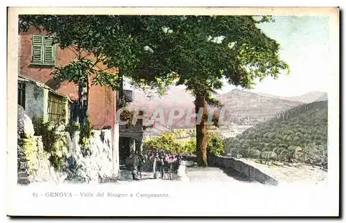 Cartes postales Genova Valle Del Bisagno E Camposanto