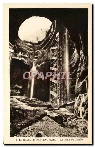 Cartes postales Le Gouffre De Padirac Le Fend Du Gouffre