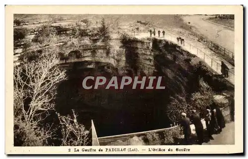 Cartes postales Le Gouffre De Padirac L'Orifice Du Gouffre