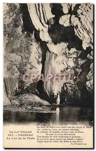 Cartes postales Le Lot Illustre Padirac Le Lac De La Pluie