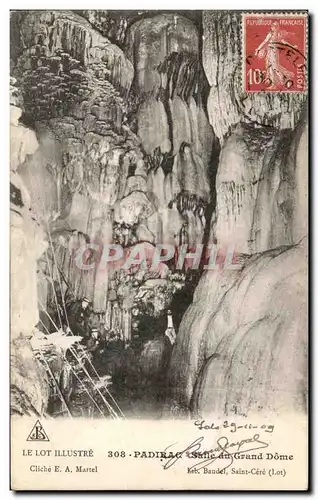 Cartes postales Le Lot Illustre Padirac Salle Du Grand Dome