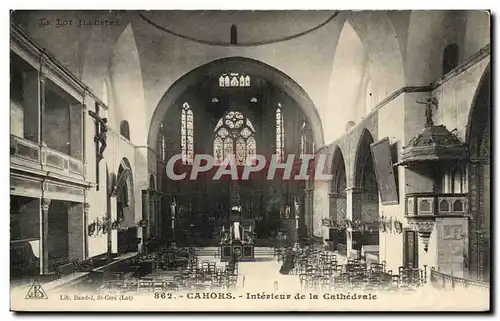 Ansichtskarte AK Cahors Interieur de la Cathedrale