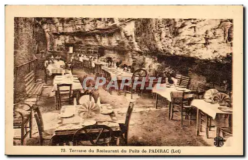 Ansichtskarte AK Terrasse du Restaurant du Puits de Padirac