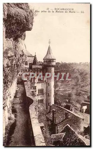 Cartes postales Rocamadour Vue prise de la Maison de Marie