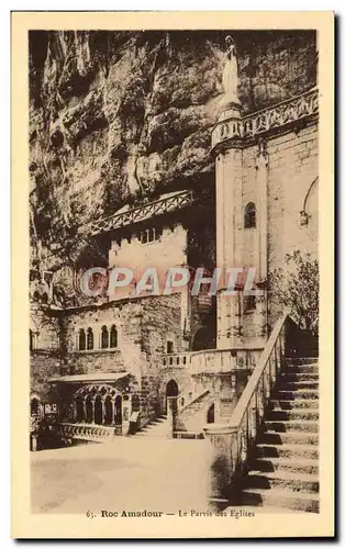Cartes postales Rocamadour Le Parvis des Eglises