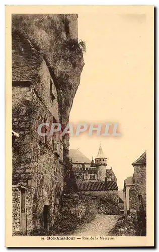 Cartes postales Rocamadour Rue de la Mercerie