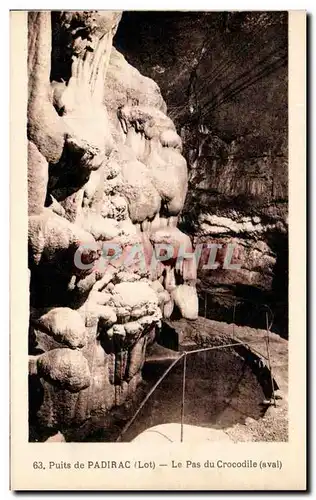 Cartes postales Puits de Padirac Le Pas du Crocodile