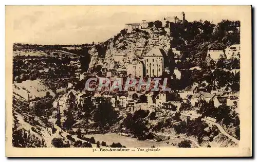 Cartes postales Rocamadour Vue generale