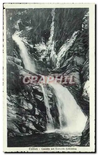 Cartes postales Exilles Cascata del Torrente Golombra