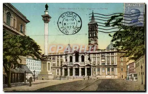 Cartes postales Roma Basilice di S Maggiore La Facciata