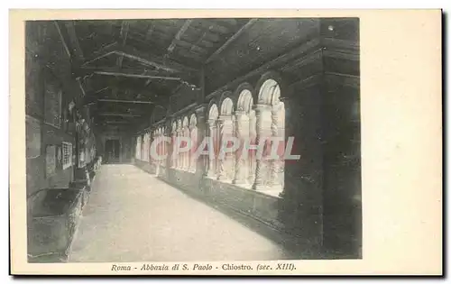 Cartes postales Roma Abbazia di Paolo Chiostro