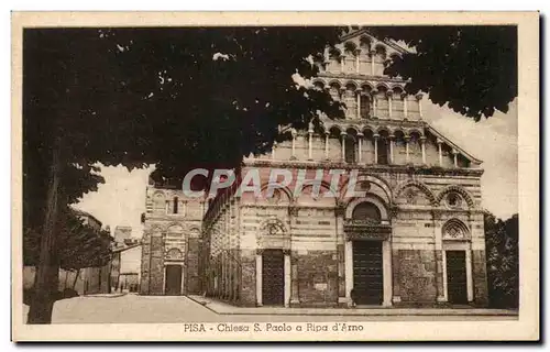Cartes postales Pisa Chiesa paolo a ripa d'arno