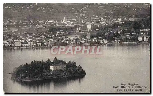 Cartes postales Lago Magiore Isola Madre e Pallanza Viste a volo d'Uccello