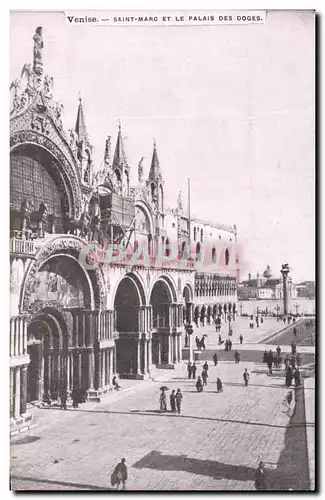 Cartes postales Venise Saint Marc Et Le Palais Des Doges