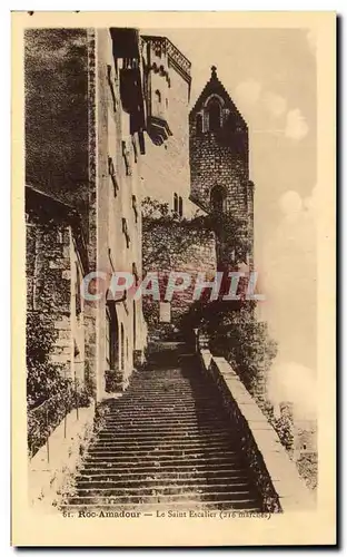 Cartes postales Roc Amadour Le Saint Escalier (216 marches)