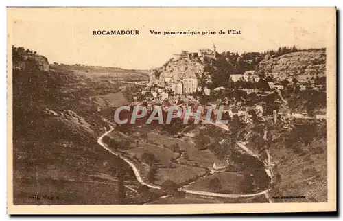 Cartes postales Rocamadour Vue Panoramique prise de l'Est