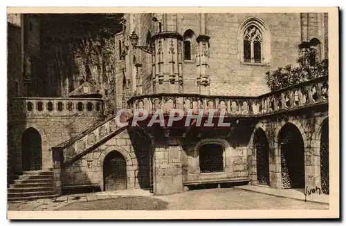 Ansichtskarte AK Rocamadour Le Parvis