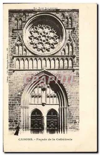 Cartes postales Cahors Facade de la Cathedrale