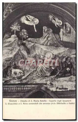 Cartes postales Firenze Chiosto Maria Novella Cappella Degli Spagnuoli