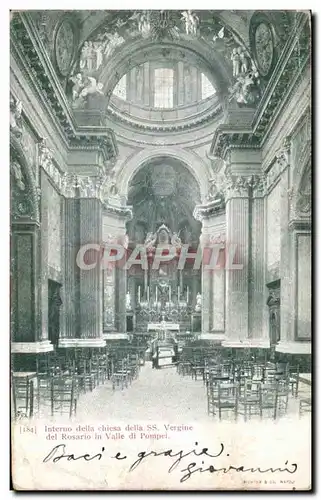 Cartes postales Interno Della Chiesa Della Vergine Del Rosario In Valle Di Pompei