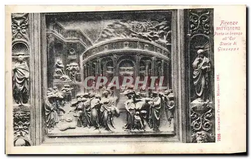 Cartes postales Firenze Battistero Porta In Bronzo All&#39est Storia Di Giuseppe