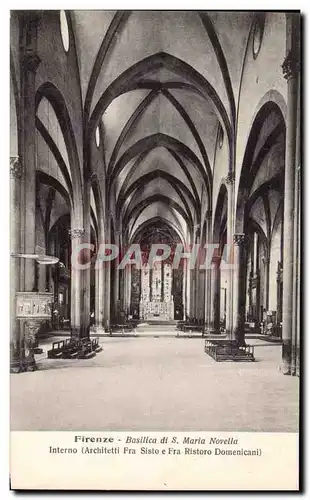 Ansichtskarte AK Firenze Basilica Di Maria Novella Interno