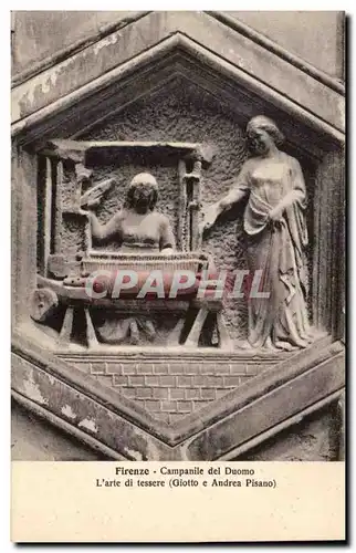 Cartes postales Firenze Campanile Del Duomo L'Arte Di Tessere