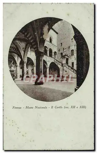 Cartes postales Firenze Museo Nazionale Cortile