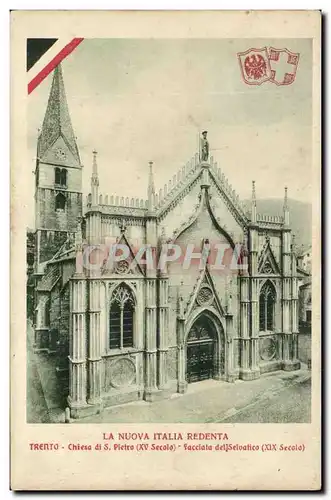Cartes postales La Nuova Italia Redentia Trento Chiesa Di Pietro