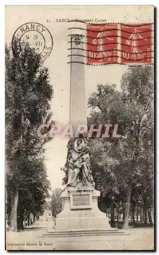 Cartes postales Nancy Monument Carnot