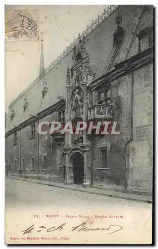 Cartes postales Nancy Palais Ducal Musee Lorrain