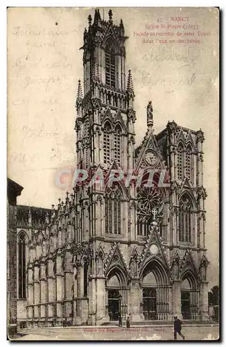 Ansichtskarte AK Nancy Eglise St Pierre Facade Surmontee De Deux Tours Dour l&#39Une En